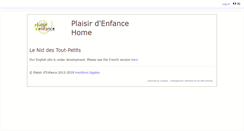 Desktop Screenshot of plaisirdenfance.scolana.com