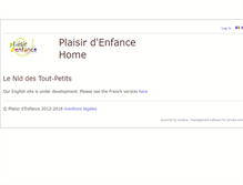 Tablet Screenshot of plaisirdenfance.scolana.com